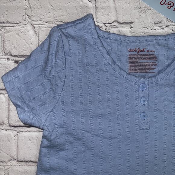 Cat And Jack Girls Blue Uniform Shirt Size XS - Picture 2 of 6